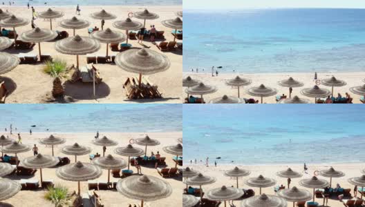 红海海滩。沙姆沙伊赫。埃及。高清在线视频素材下载