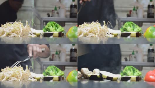 烤什锦蔬菜高清在线视频素材下载