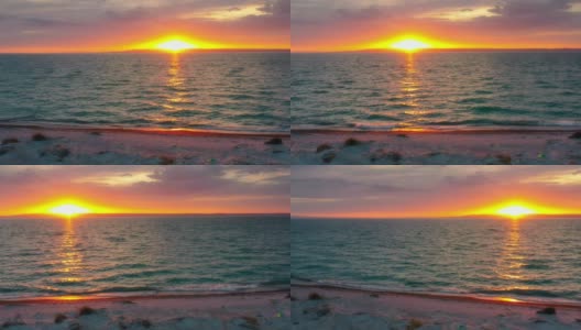 日落时的海平面很迷人高清在线视频素材下载