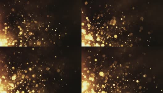 4k黄金粒子对角线运动-背景动画-可循环高清在线视频素材下载