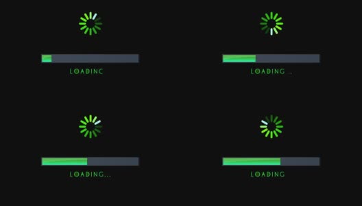 加载屏条绿色高清在线视频素材下载
