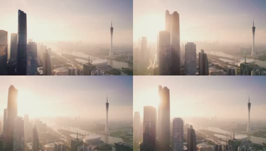 广州现代都市风貌高清在线视频素材下载