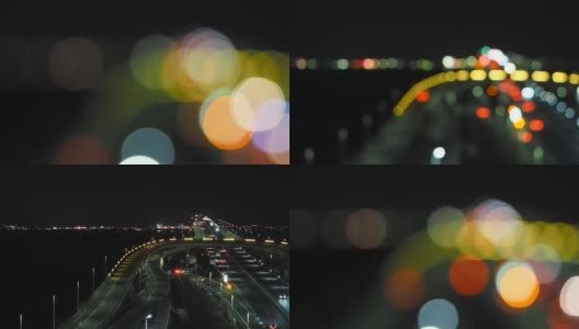 “东京湾海峡”从休息区的东京桥湾观散焦到聚焦高清在线视频素材下载