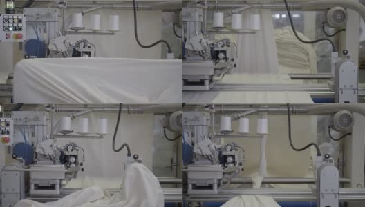 布料制造工艺。纺织工业高清在线视频素材下载