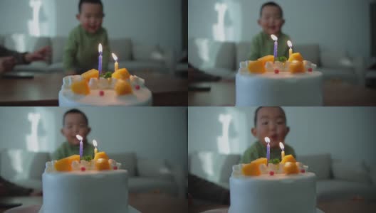 庆祝2岁男孩生日高清在线视频素材下载