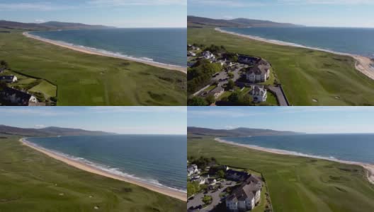 英国苏格兰布罗拉海岸的4k无人机拍摄画面高清在线视频素材下载