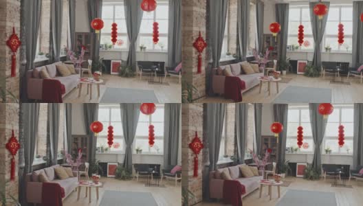 室内装饰为中国新年高清在线视频素材下载