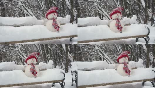 雪女和雪花高清在线视频素材下载