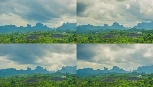 雾和云山谷景观，泰国高清在线视频素材下载