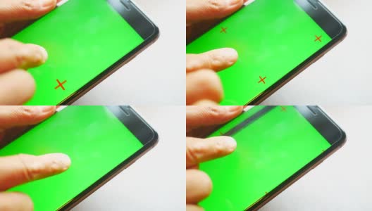 使用绿色屏幕的智能手机高清在线视频素材下载
