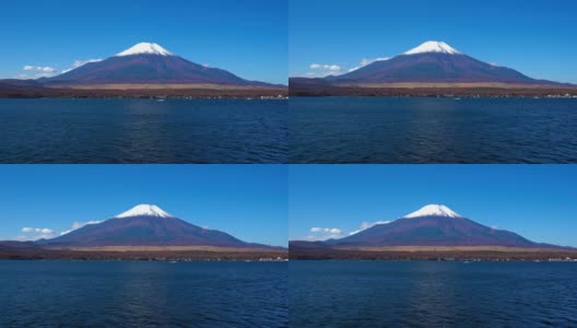 美丽的富士山与枫树在秋天的日本高清在线视频素材下载