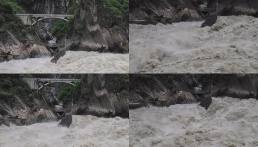 虎跳峡 丽江段Tiger Leaping Gorge高清在线视频素材下载