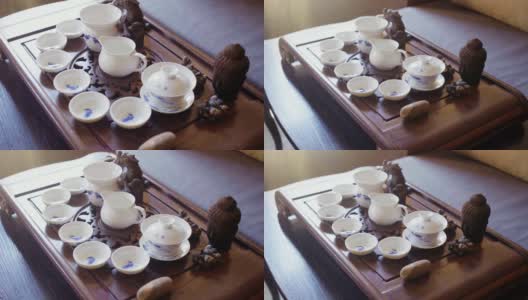 中国古典茶道与水壶高清在线视频素材下载