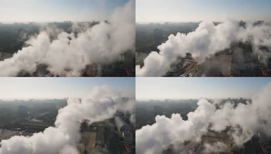 烟雾污染工业大气生态污染高清在线视频素材下载