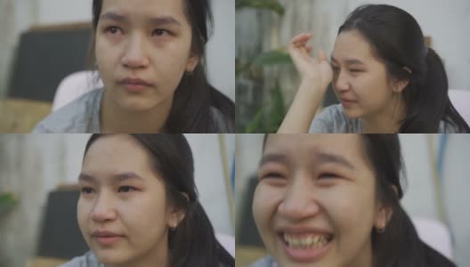 哭泣的女孩高清在线视频素材下载