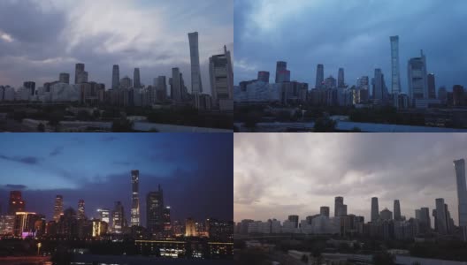 北京市区的黄昏时间流逝。高清在线视频素材下载