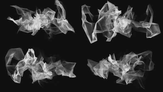 4k抽象流动创意丝网科幻艺术线织带背景高清在线视频素材下载