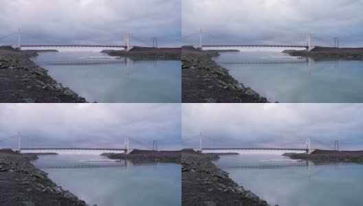 冰岛Jokulsarlon大桥高清在线视频素材下载