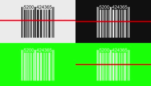 动画条形码高清在线视频素材下载