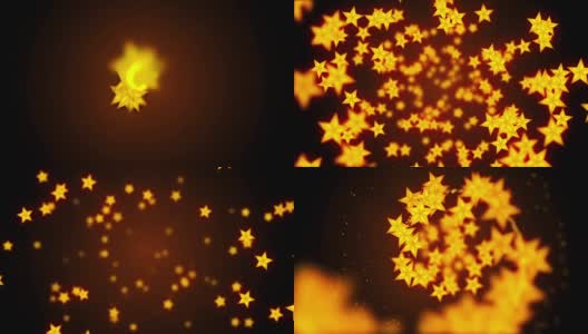 《明亮的星星》CG循环动画高清在线视频素材下载