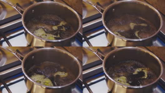 用豆蔻制作印度茶高清在线视频素材下载