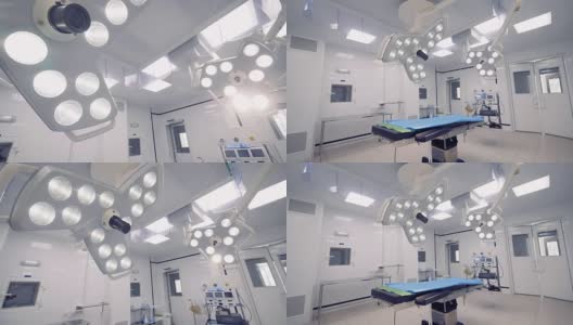 手术室的手术灯。4 k。高清在线视频素材下载