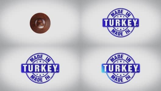 土耳其制作的Word 3D动画木制邮票动画高清在线视频素材下载