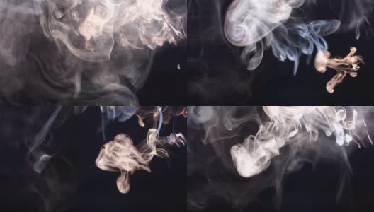 彩色丙烯酸云抽象烟雾爆炸动画高清在线视频素材下载