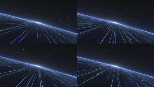 光束蓝色粒子背景4K可循环高清在线视频素材下载