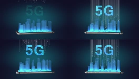 5G智能无线数字城市高清在线视频素材下载