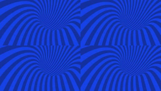 几何错觉隧道抽象背景3蓝色高清在线视频素材下载