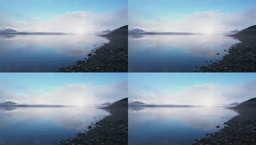 冰岛的Jokulsarlon湖高清在线视频素材下载