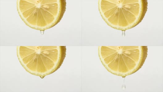 一滴柠檬汁高清在线视频素材下载