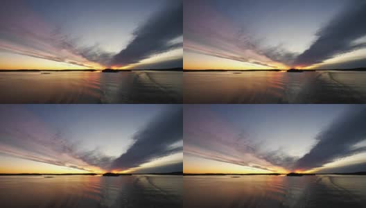 美丽的波罗的海日出高清在线视频素材下载