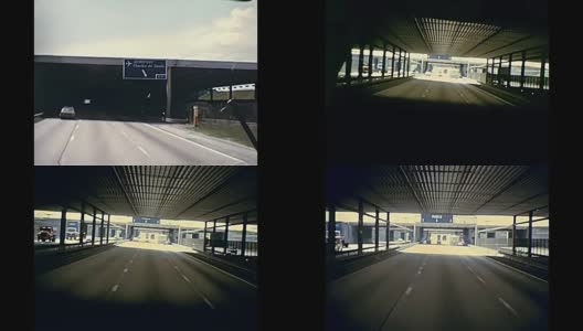 通往巴黎的公路隧道高清在线视频素材下载