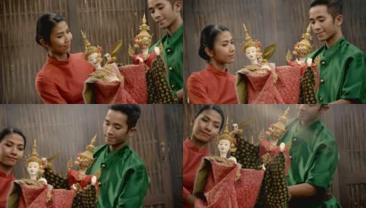 泰国历史木偶高清在线视频素材下载