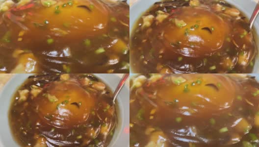 中国煎蛋卷和米饭高清在线视频素材下载