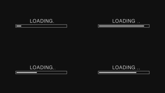简单的黑色加载栏技术hud背景高清在线视频素材下载