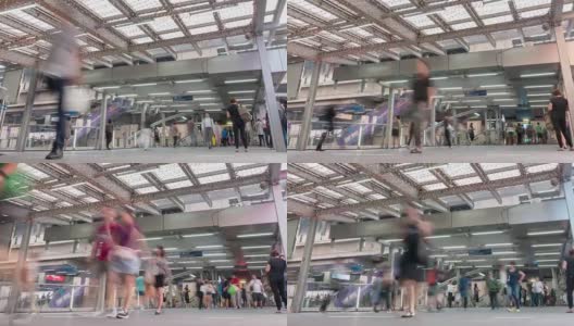 延时:曼谷空中火车站门高清在线视频素材下载