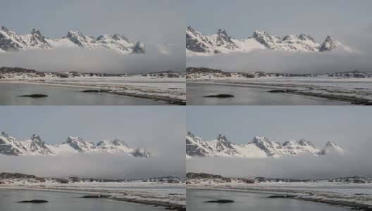 挪威罗浮敦群岛的景观。高清在线视频素材下载