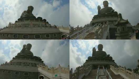 The big Buddha on昂坪村in昂坪村在香港高清在线视频素材下载