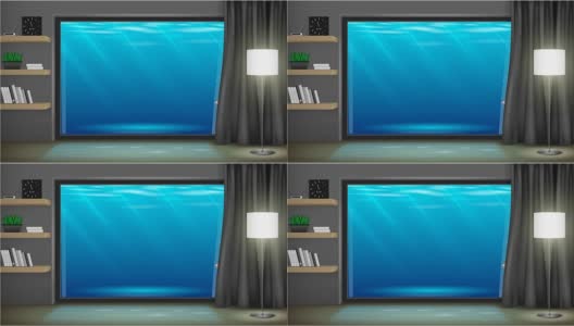 室内水下酒店高清在线视频素材下载