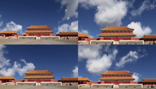 紫禁城，北京，中国——是中国从明朝到清末的皇宫高清在线视频素材下载