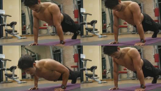 亚洲男人在健身高清在线视频素材下载