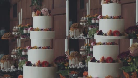 漂亮的婚礼蛋糕高清在线视频素材下载