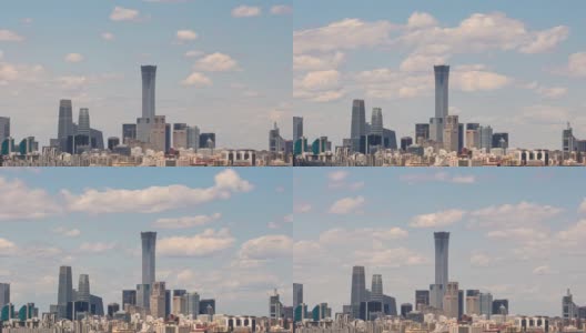 间隔拍摄北京天际线高清在线视频素材下载