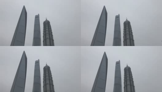 中国上海——2020年4月18日:市中心的摩天大楼地标高清在线视频素材下载