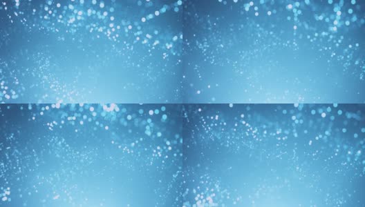 散焦粒子慢动作-浅蓝色-抽象背景动画-可循环高清在线视频素材下载