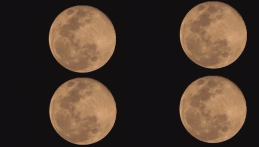 超级月亮之夜高清在线视频素材下载