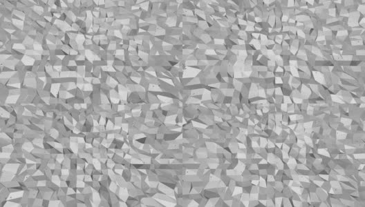 抽象简单的黑白低聚波浪三维表面作为时尚的背景。灰色几何振动环境或脉动背景在卡通低聚流行时尚的3D设计。高清在线视频素材下载